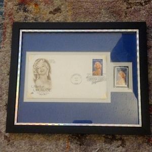 Marilyn Monroe Framed Stamped Envelope